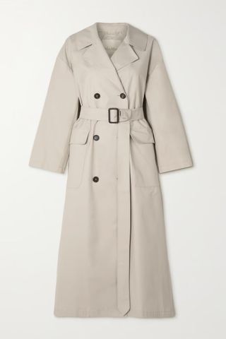 Max Mara + Double-Breasted Cotton-Blend Trench Coat