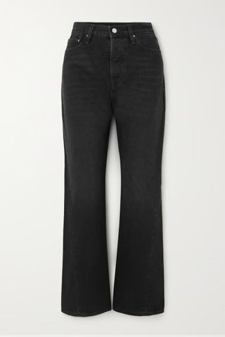 Totême + Twisted Seam High-Rise Straight-Leg Jeans