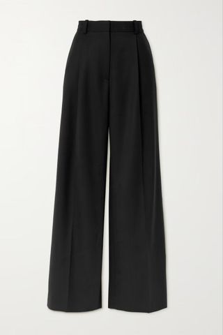 Totême + Pleated Recycled-Twill Wide-Leg Pants