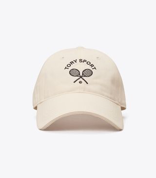 Tory Burch + Embroidered Racquets Cap
