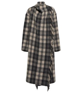Isabel Marant + Fleming Checked Wool-Blend Coat