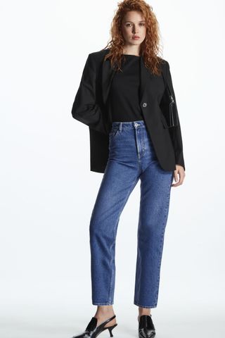 COS + Straight Leg Ankle Length Jeans