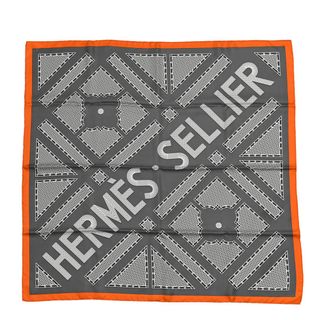 Hermès + Silk Sellier Scarf 90