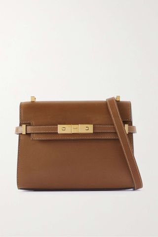 Saint Laurent + Manhattan Mini Leather Shoulder Bag