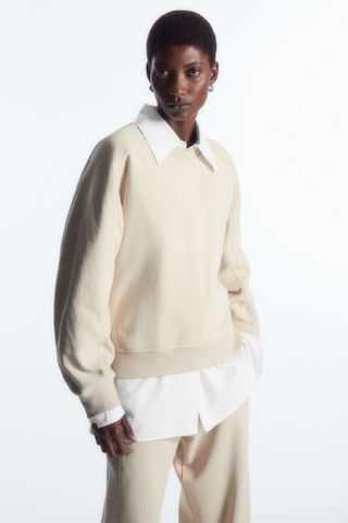 COS + Contrast-Panel Crew-Neck Sweatshirt