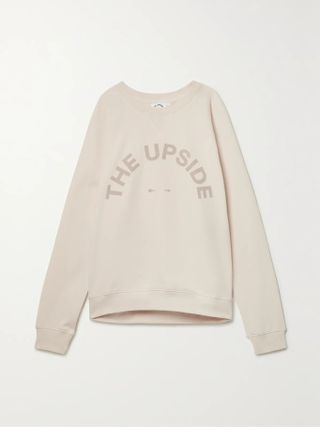 The Upside + Baja Newport Printed Organic-Jersey Sweatshirt