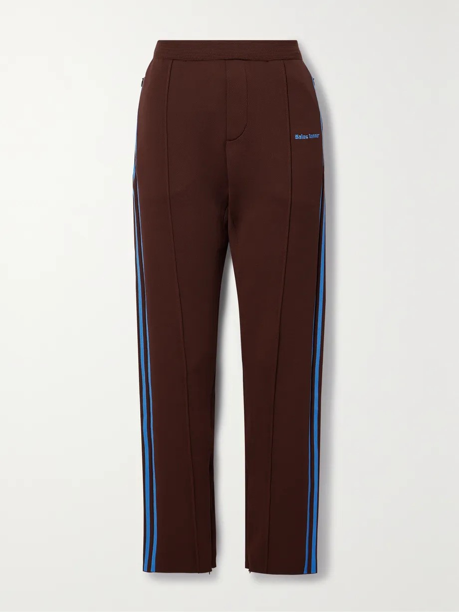 Adidas Originals + Wales Bonner Embroidered Recycled Stretch-Piqué Pants