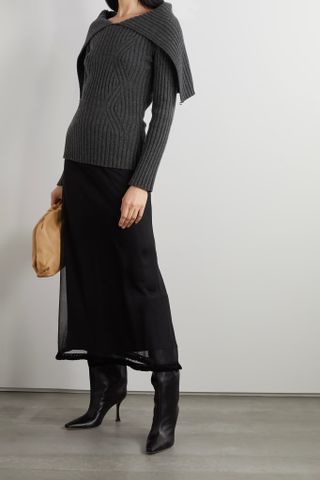 Lanvin + Ribbed Wool and Cashmere-Blend Sweater