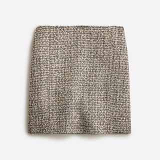 J.Crew Collection + A-Line Mini Skirt in Tinsel Tweed