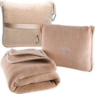 BlueHills + Premium Soft Travel Blanket Pillow