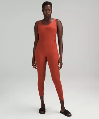 Lululemon + Ruched Yoga Bodysuit 25-Inch