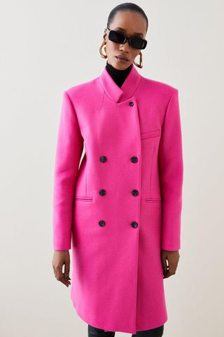 Karen Millen + Italian Virgin Wool Modern Overcoat