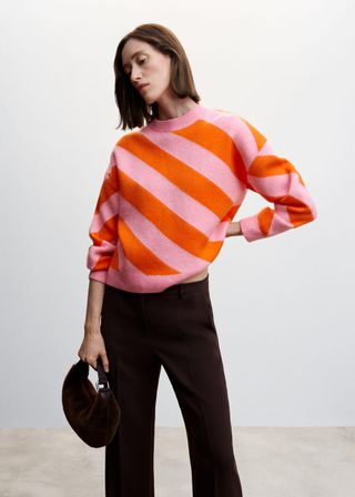 Mango + Striped Sweater