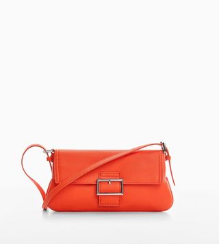 Mango + Buckle Shoulder Bag