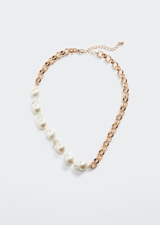 Mango + Pearl Chain Necklace