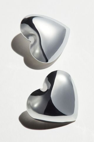 H&M + Heart-Shaped Earrings