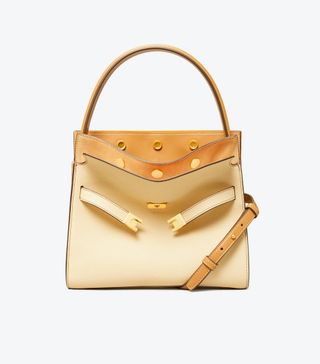 Tory Burch + Small Lee Radziwill Pebbled Double Bag