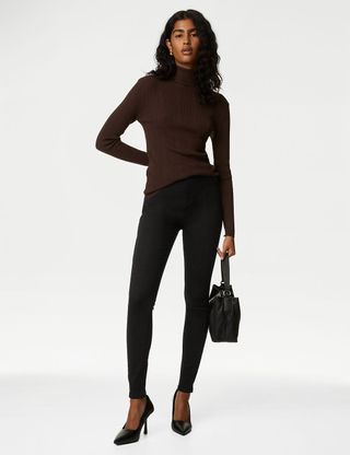 M&S Collection + High Waisted Super Skinny Jeans