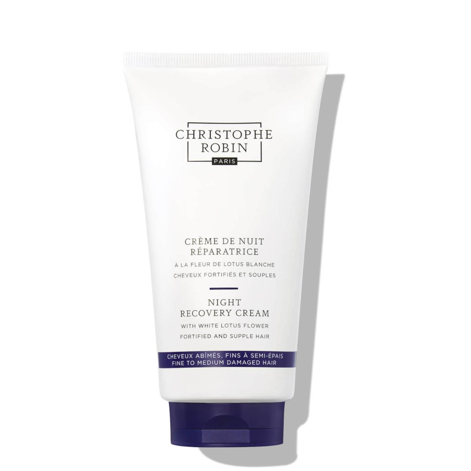 Christophe Robin + Night Recovery Cream With White Lotus Flower