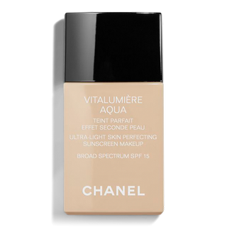 Chanel + Vitalumière Aqua Ultra-Light Skin Perfecting Sunscreen Makeup Broad Spectrum SPF 15