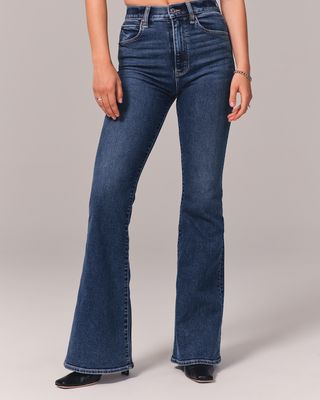 Abercrombie & Fitch + Ultra High Rise Flare Jean