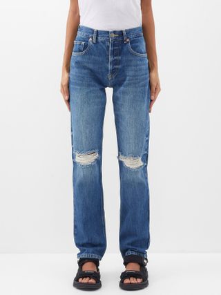 Raey + Beyond Organic Cotton-Blend Straight-Leg Jeans