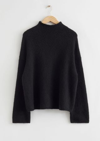 & Other Stories + Oversized Mock Neck Wool Sweater