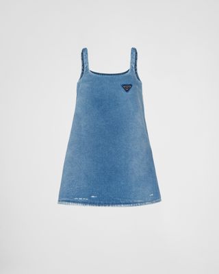 Prada + Organic Denim Mini-Dress