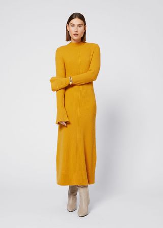 & Other Stories + Fitted A-Line Knit Dress