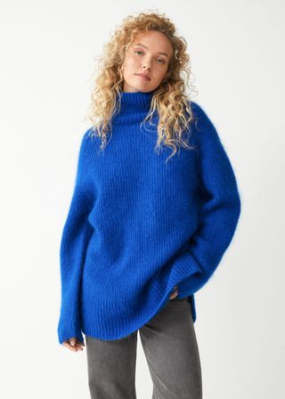 & Other Stories + Oversized Knitted Turtleneck Jumper