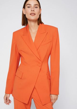 & Other Stories + Asymmetric Double-Breasted Blazer