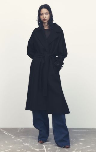 Zara + Belted Wool Coat