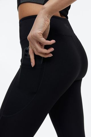 H&M Move + Drymove Pocket-Detail Sports Leggings
