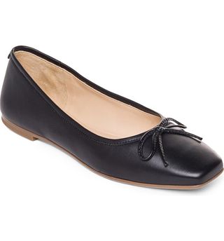 Bernardo Footwear + Square Toe Ballet Flat