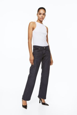 H&M + Straight Low Jeans