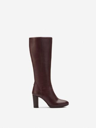 DuoBoots + Belmore Knee High Boots in Burgundy Leather