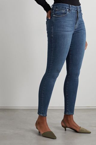 Good American + Good Legs High-Rise Skinny Jeans