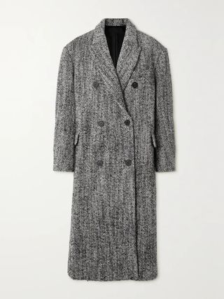 Isabel Marant + Lojimiko Oversized Double-Breasted Wool-Blend Bouclé Coat