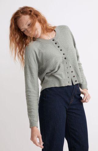 Madewell + Brampton Crop Cardigan Sweater