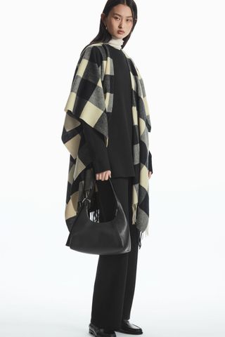 COS + Fringed Wool Cape