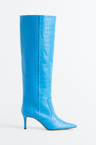 H&M + Knee-High Heeled Boots