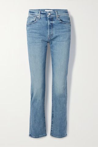 Mother + Hiker Hover High-Rise Straight-Leg Jeans