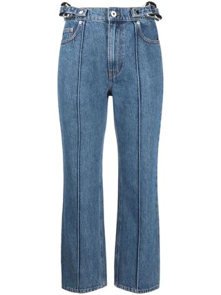 JW Anderson + Chain-Detail Straight-Leg Jeans