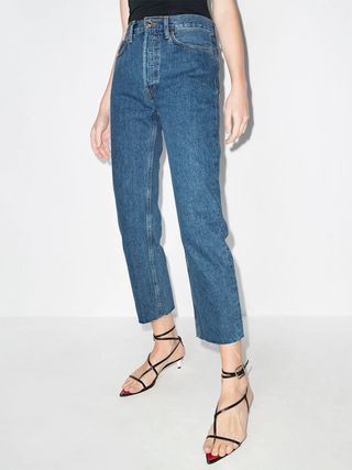 RE/DONE + Stove Pipe High-Rise Jeans