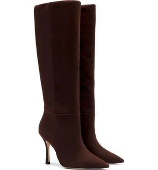 Larroude + Kate Pointed Toe Knee High Boot