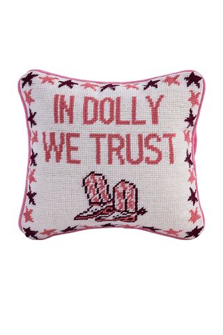 Furbish Studio + Trust Dolly Needlepoint Pillow