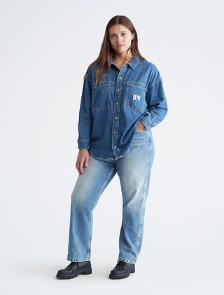 Calvin Klein + Denim Utility Shirt Jacket