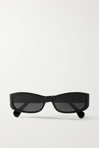 Port Tanger + Leila Rectangular-Frame Acetate Sunglasses