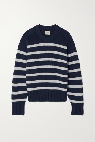 Khaite + Mae Striped Cashmere Sweater