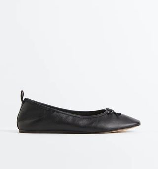 H&M + Leather Ballet Flats